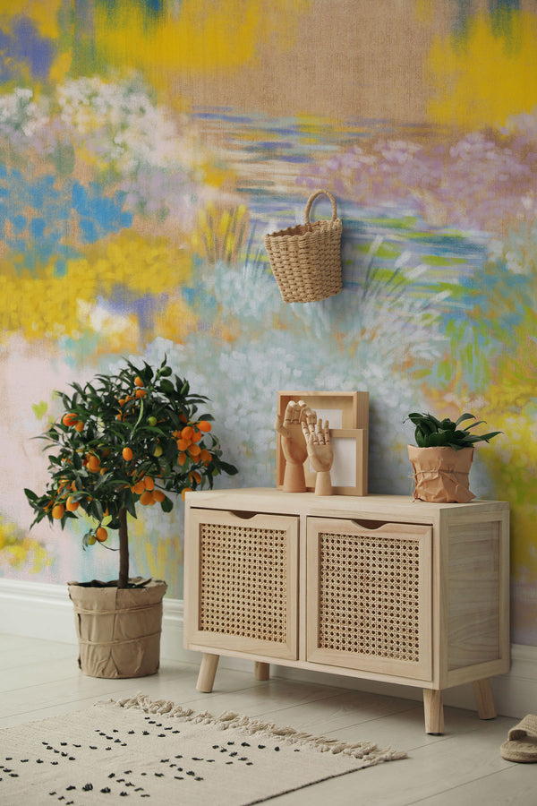 WH0173 Renoir, kamer met behang, chambre tapissée, wallpapered room, tapezierte Zimmer