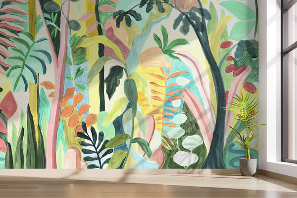 WH0184 Rainforest Behang, Wallpaper, Papier Peint, Tapete